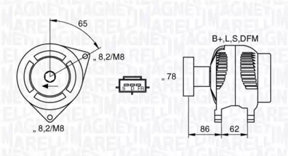 Генератор (MAGNETI MARELLI: 063377414010)