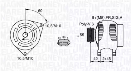 Генератор (MAGNETI MARELLI: 063377416010)