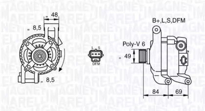 Генератор (MAGNETI MARELLI: 063377417010)