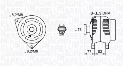 Генератор (MAGNETI MARELLI: 063377418010)