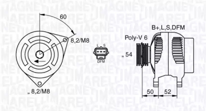 Генератор (MAGNETI MARELLI: 063377419010)