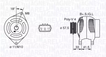 Генератор (MAGNETI MARELLI: 063377442010)