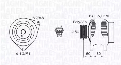 Генератор (MAGNETI MARELLI: 063377443010)