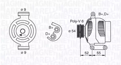 Генератор (MAGNETI MARELLI: 063377493010)