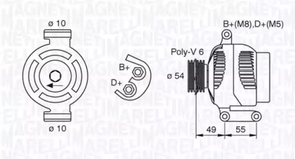 Генератор (MAGNETI MARELLI: 063377494010)