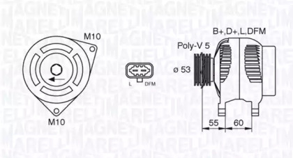 Генератор (MAGNETI MARELLI: 063377496010)