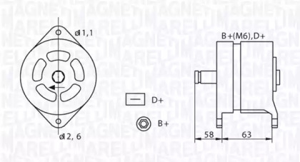 Генератор (MAGNETI MARELLI: 063320049010)