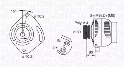 Генератор (MAGNETI MARELLI: 063321604010)