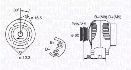 Генератор (MAGNETI MARELLI: 063321606010)