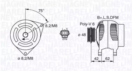 Генератор (MAGNETI MARELLI: 063380008010)