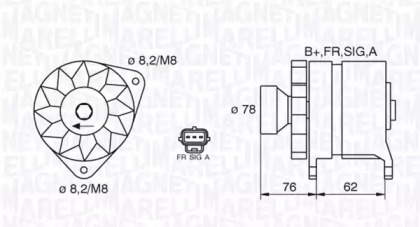 Генератор (MAGNETI MARELLI: 063380010010)