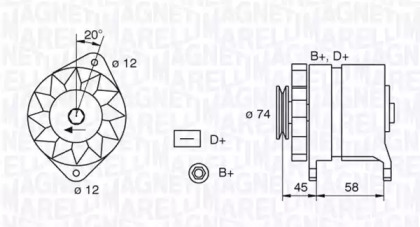 Генератор (MAGNETI MARELLI: 063321409010)