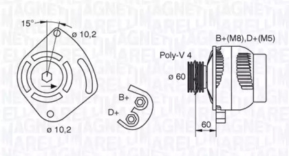 Генератор (MAGNETI MARELLI: 063321605010)