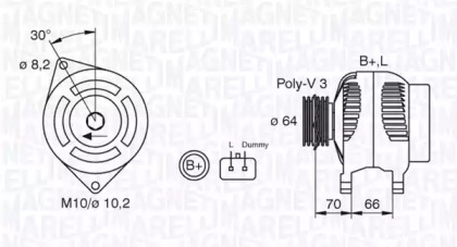 Генератор (MAGNETI MARELLI: 063310506010)