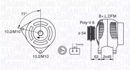 Генератор (MAGNETI MARELLI: 063321734010)