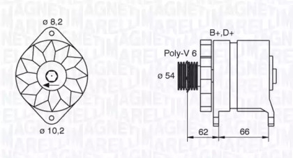 Генератор (MAGNETI MARELLI: 063388505010)