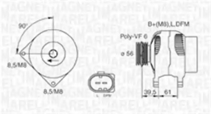 Генератор (MAGNETI MARELLI: 063730002010)