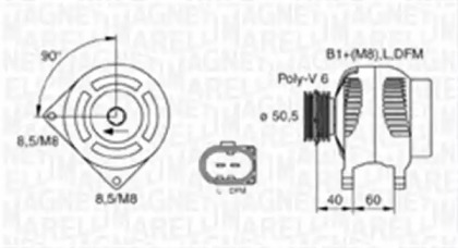 Генератор (MAGNETI MARELLI: 063730007010)