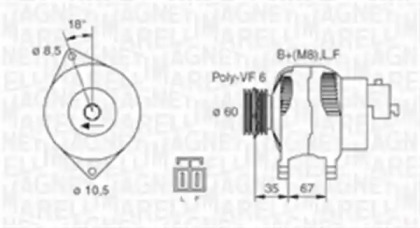 Генератор (MAGNETI MARELLI: 063730010010)