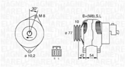 Генератор (MAGNETI MARELLI: 063730015010)