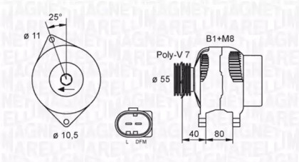 Генератор (MAGNETI MARELLI: 063730034010)