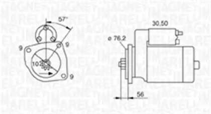 Стартер (MAGNETI MARELLI: 063720005010)