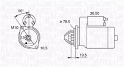 Стартер (MAGNETI MARELLI: 063720006010)