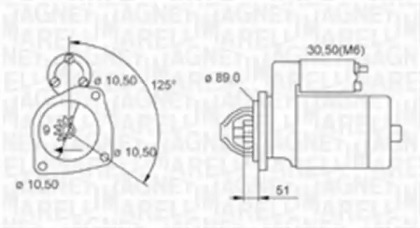 Стартер (MAGNETI MARELLI: 063720008010)