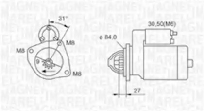 Стартер (MAGNETI MARELLI: 063720009010)