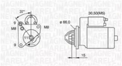 Стартер (MAGNETI MARELLI: 063720014010)