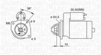 Стартер (MAGNETI MARELLI: 063720024010)