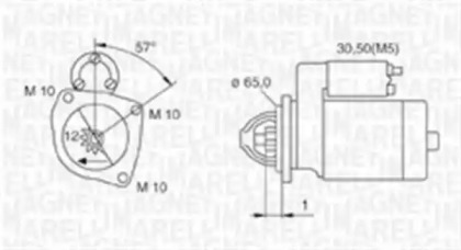 Стартер (MAGNETI MARELLI: 063720025010)