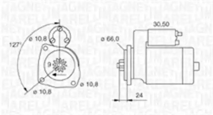 Стартер (MAGNETI MARELLI: 063720029010)