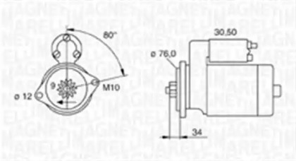 Стартер (MAGNETI MARELLI: 063720030010)