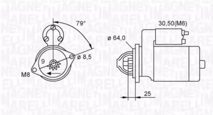 Стартер (MAGNETI MARELLI: 063720033010)