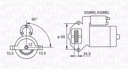 Стартер (MAGNETI MARELLI: 063721421010)