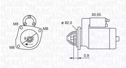 Стартер (MAGNETI MARELLI: 063721552010)