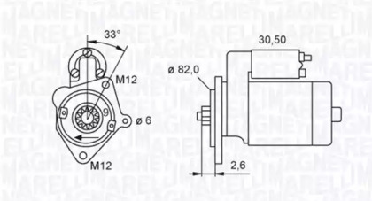 Стартер (MAGNETI MARELLI: 063720042010)