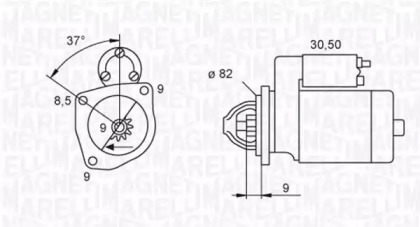 Стартер (MAGNETI MARELLI: 063721045010)