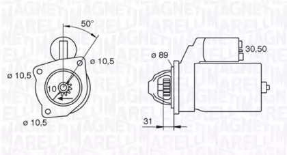 Стартер (MAGNETI MARELLI: 063227602010)