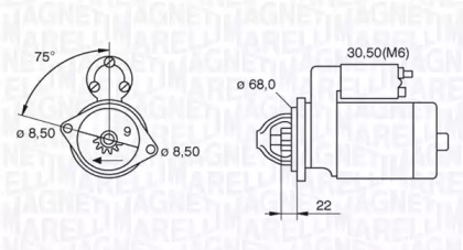 Стартер (MAGNETI MARELLI: 063521120350)