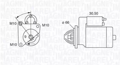 Стартер (MAGNETI MARELLI: 063521070470)