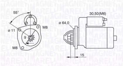 Стартер (MAGNETI MARELLI: 063521070910)