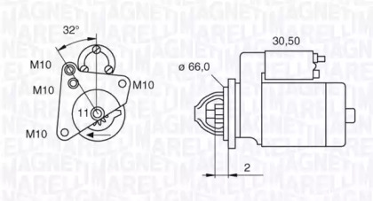 Стартер (MAGNETI MARELLI: 063521081800)