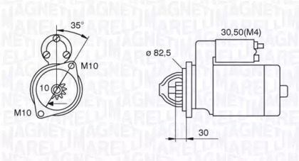 Стартер (MAGNETI MARELLI: 063521092500)