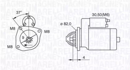 Стартер (MAGNETI MARELLI: 063521093000)