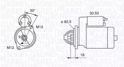 Стартер (MAGNETI MARELLI: 063521101060)