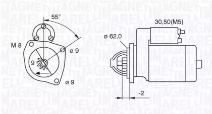 Стартер (MAGNETI MARELLI: 063521120410)