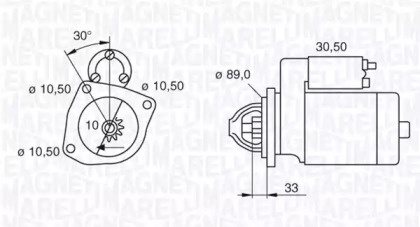 Стартер (MAGNETI MARELLI: 063523621000)