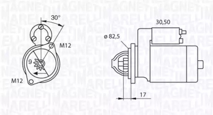 Стартер (MAGNETI MARELLI: 063521070730)